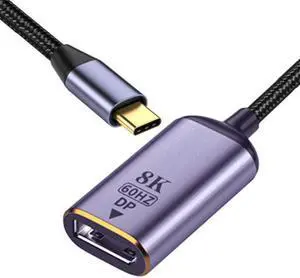 Xiwai USB4 USB-C Type-C Source to Displayport DP Female Cable Display 8K 60HZ UHD 4K Monitor Displays