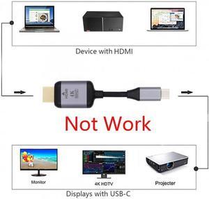 CY USB 3.1 Type C USB-C Source to HDMI HDTV Displays Male 4K Monitor Cable for Laptop 1.8m