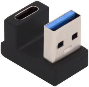 Xiwai USB-C Type C Female  Opposite U Shape Back Angled to USB 3.0 A Male Data Adapter for Laptop Desktop