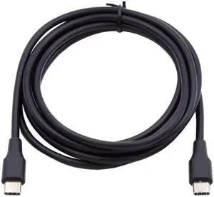 Cablecc 100cm Black Type-C USB-C Male to Male USB 2.0 Version Data Cable Support PD 65W for Laptop  Phone