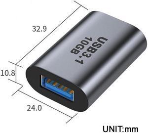 Cablecc USB-C USB 3.1 Type C Female to USB 3.0 A Female Data Adapter 10Gbps Data Power for Laptop Tablet Phone