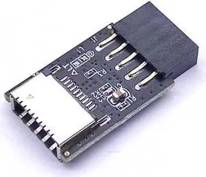 Xiwai USB 3.1 Front Panel Socket Key-A Type-E to USB 2.0 9Pin 10Pin Mainboard Header Male Extension Adapter