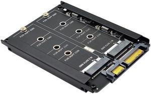 Xiwai Dual NGFF B+M Key M.2 SSD Card JOBD Raid0 Span Bridge to 2.5inch SATA Combo HDD Disk Drive Enclosure