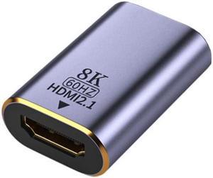 Cablecc CY HD-008-8K HDMI Female to HDMI 2.1 Female UHD Extension Gold Converter Adapter Support 8K 60hz HDTV