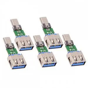 Chenyang 5pcs/lot Micro USB 2.0 5Pin Male Connector to USB Type-A Female OTG Data PCBA Adapter for Tablet Phone