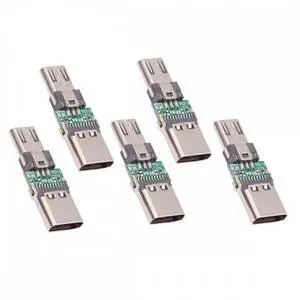 Chenyang 5pcs/lot Micro USB 2.0 5Pin Male Connector to USB Type-C Female Power Data PCBA Adapter for Tablet Phone Laptop