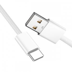 Chenyang USB-C Type C Male to Type-A Male 15W 5V3A Power 480Mbps Data Cable White Sleeve for Phone & Tablet