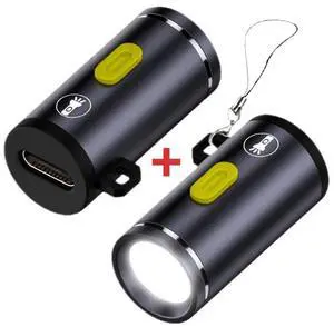 CY 2pcs/set USB-C Type-C LED Light Interior Atmosphere Lighting for Outdoors Walking Cycling Phone Laptop Charger Night Lamp 210 Lumens