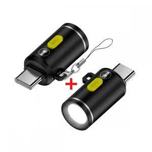 CY 2pcs/set USB-C Type-C Male LED Light Interior Atmosphere Lighting for Outdoors Walking Cycling Phone Laptop Charger Night Lamp 210 Lumens