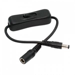 Chenyang DC Cable with On Off Power Switch Button DC 5.5x2.1mm Male to Female for DC 5V Desk Lamp Fan Camera