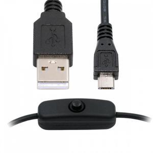 Chenyang Micro USB2.0 to Type-A Cable with On Off Power Switch Button Micro 5Pin for DC 5V Desk Lamp Fan Camera