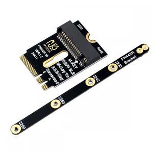 Chenyang 2230 NGFF A+E-Key Male to NVME M-key Female Extension PCI-E 4.0 Adapter with Bracket for Laptop Mainboard SSD 2280