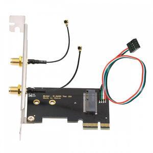 Chenyang Wireless NGFF A/E-Key WiFi Card to PCI-E Express 1x Adapter for WLAN Wifi6 Wifi7 Bluetooth