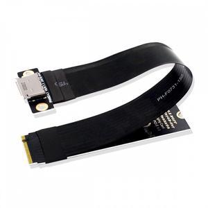 Chenyang 2280 NGFF PCI-E4.0 M.2 M-key to Oculink SFF-8612 SFF-8611 Host Cable 15cm for NVME U.2 SSD eGPU
