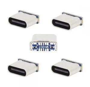 CY 5pcs/lot DIY Solder Type-C Female Socket Connector Replace for Micro-USB 5Pin Female SMT Type DC 5V Power