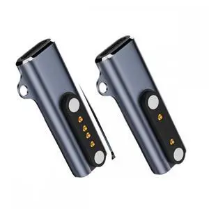 CY 2pcs/lot Magnetic Smart Watch Charging Adapter USB Type-C to Pitch 7.62mm with 2-Pin 4-Pin Compatible with Bone Conduction Headphone