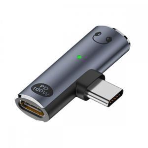 Chenyang USB-C Type-C to 3.5mm Audio DAC AUX Music 16bit 48kHz & 100W PD Power Adapter for Laptop Tablet Phone