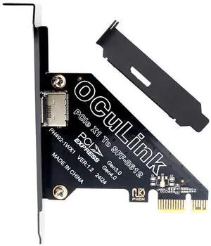 Chenyang PCI-Express 4.0 PCIE 1x to Oculink SFF-8612 SFF-8611 Host Card for U.2 SSD eGPU External Graphics Card Dock