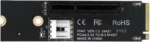 Chenyang M.2 NGFF NVMe M-Key Extender to PCI-E X1 X4 X8 X16 Graphics Card Riser Adapter PCI-Express for M2 2260 2280