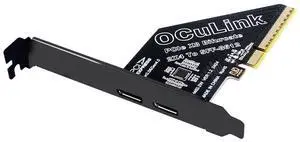 Chenyang PCI-Express 4.0 PCIE 8x Detachable to Dual Oculink SFF-8612 SFF-8611 VROC Raid0 Adapter for U.2 SSD eGPU External Graphics Card Dock