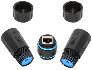 Chenyang M20 Locking IP68 Waterproof UTP STP RJ45 Female to CAT6 Female Networking Patch Extension Adapter Coupler