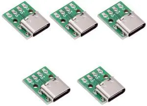 Chenyang 5pcs/set DIY OEM Type C Female Socket Connector to PCBA 4Pin USB2.0 Pinout DC 5V Power