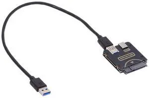 Chenyang SFF-8482 SAS 29Pin to USB 3.0 5Gbps Hard Disk Drive Raid Adapter with Chipset and Power Port (Need 12V/3A Power Supply)