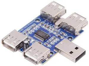 Chenyang USB 2.0 1-to-4 Four Ports HUB PCBA PCs 4 Devices Type-A Adapter for Keyboard Mouse Scanner Printer