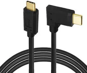 Chenyang USB3.1 Type-C Male to USB-C Horizontal 90 Degree Left Right Angled 10Gbps Data Cable 65W
