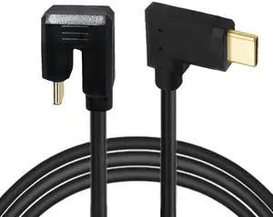 Chenyang USB3.1 Type-C Male to USB-C 360 Degree Opposite Back Angled 10Gbps Data 4K Cable 65W