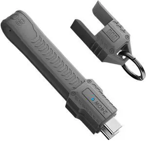 Chenyang USB5.0 80Gbps Flat Slim FPC Cable 240W 16K@30hz 8K 60Hz 5K Lanyard Strap Chain Compatible with 40Gbps USB4.0 Thunderbolt3/4/5 (Grey Color)