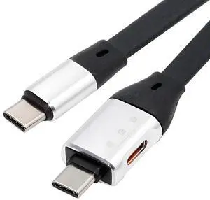 Chenyang Type-C USB-C Male to Male USB 3.1 10Gbps & PD OTG Audio Female Port Flat Slim FPC Data Cable for Laptop Phone