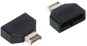 Chenyang Overmold Type-E IDC Socket USB 3.1 Front Panel Header to USB 3.0 20Pin Header Extension Adapter with CH334P