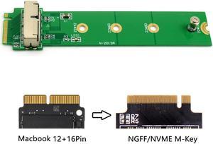 Chenyang 12+16Pin SSD to NVME M.2 NGFF M-Key for 2013 2014 2015 2016 2017 Macbook SSD