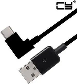 CHENYANG 20cm Right Angled Type C USB-C to USB 2.0 Cable 90 Degree Connector for Tablet  & Mobile Phone