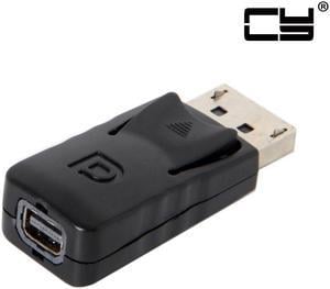 CHENYANG Black DP DisplayPort Male to Mini DP DisplayPort  Female Adapter for Displays HDTV Monitor