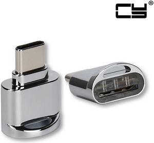 Chenyang 2pcs USB 2.0 Type C USB-C to Micro SD SDXC TF Card Reader Adapter for Macbook & Cell Phone