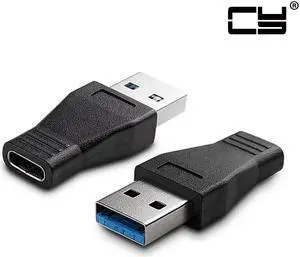 CHENYANG USB-C USB 3.1 Type C Female to USB 3.0 A Male Data Adapter for Macbook Tablet Mobile Phone UC-357-BK