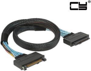 Chenyang U.2 U2 SFF-8639 NVME PCIe SSD Cable Male to Female Extension 50cm 68pin