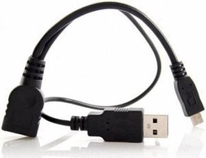 CHENYANG Black Color Micro USB 2.0 OTG Host Flash Disk Cable with USB power  for Galaxy S3 i9300 S4 i9500 Note2 N7100 Note3 N9000 & S5 i9600