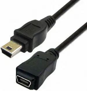 CHENYANG USB 2.0 Hi speed Mini USB 5Pin Male to Female Extension Adapter Cable 50cm