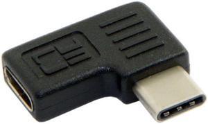 Jimier 90 Degree Right & Left Angled USB 3.1 Type-C Male to Female Extension Adapter for Laptop & Tablet & Mobile Phone UC-214-RI