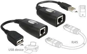 FVH USB Keyboard Mouse Over RJ45 CAT5E CAT6 Cable Extension Extender Cable Adapter U2-137 FVH USB Keyboard Mouse Over RJ45 CAT5E CAT6 Cable Extension Extender Cable Adapter U2-137