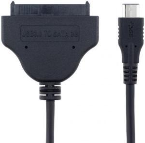 Jimier Type C USB 3.1 Male to SATA 22 Pin 2.5" Hard disk driver SSD Adapter Cable for Macbook & Laptop UC-215