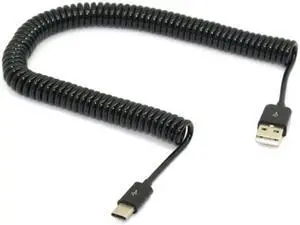 Jimier Stretch 3m USB-C 3.1 Type C Male to Standard USB 2.0 A Male Data Cable for Nokia N1 Tablet & Mobile Phone UC-318-BK-3.0M