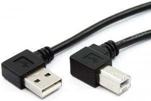 CHENYANG Left Angled USB 2.0 A Male to B Male angled 90 degree Printer cable 50cm