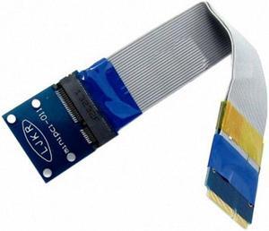 Jimier Flexible Mini PCI Express PCI-e Mini Card Extender 52pin Male to Female Extension FFC Cable SA-147