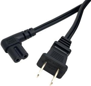 CHENYANG  USA 2pin Male to 90 Degree Right Angled IEC 320 C7 Power Supply Cord cable 1M