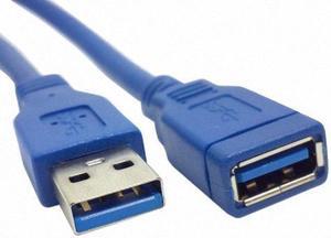 CHENYANG USB 3.0 MALE TO FEMALE EXTENSION 1.0M CABLE BLUE 100cm