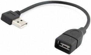 CHENYANG 90D Left Angled type USB 2.0 A Male to USB Female M/F extension cable 20cm